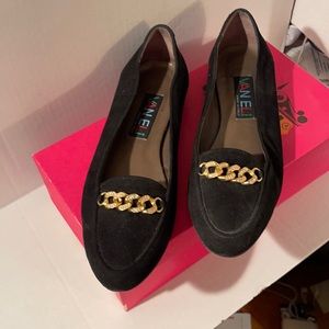 Vaneli black suede flats size 8